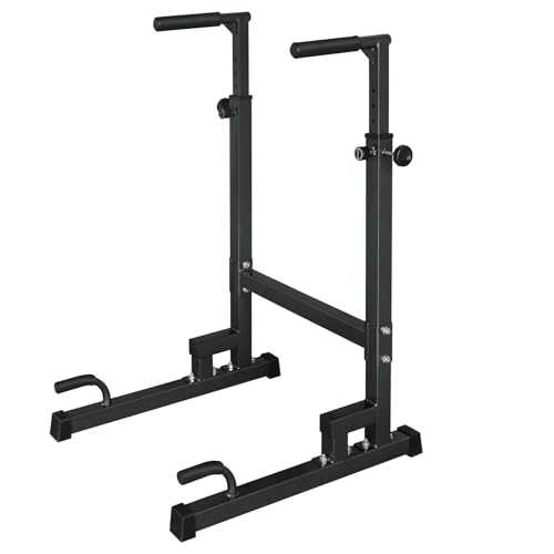SwingIt Steel Frame Multi-Functional Home Gym Exercise Fitness Dip Stand Station with Adjustable Height, 500 Pound Capacity