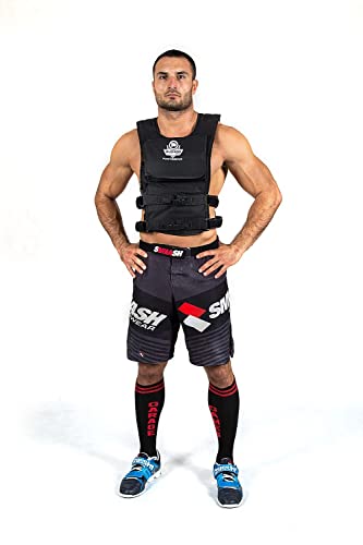 DBX BUSHIDO SPORT Weighted Jacket from 1 kg to 40 kg - Weighted Vest for Strength Training - Weight Vest Made of Durable Cordura Material