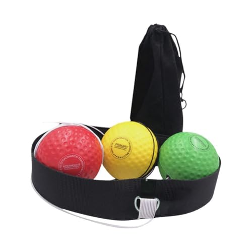 Boxing Reflex Ball Headband Reflex Ball on String with Headband Hand Eye Coordination Training Improve Reaction Speed Adjustable for Workout