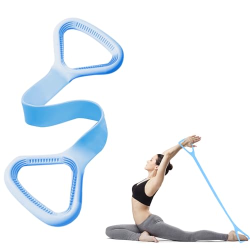 Resistance Bands, Figure 8 with Handles - color: Light Blue