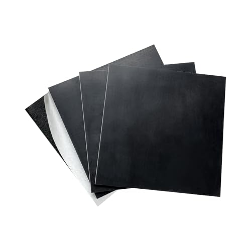 4 Pcs Neoprene Rubber Pads with Adhesive Backing 1/8 in Thick x 4 in x 4 in - size: 4in X 4in X 1/8in, style: With adhesive,Rubber