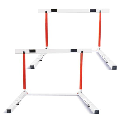 Adjustable Track and Field Hurdles Height Sports Training Hurdle with Counterweight Heavy Duty Track and Field Equipment Practice Training from 30 to 42 Inch for Athletes Adults - size: 2 pcs