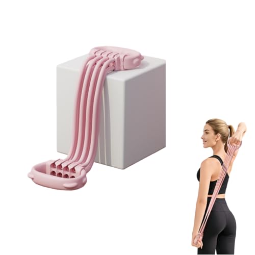 Tube Resistance Bands with Handles 8 Tube Adjustable Figure Bands Set, Keep Resistance Band Figure 8 for Women Men Adjustable Resistance Bands for Home Gym, Strength Training