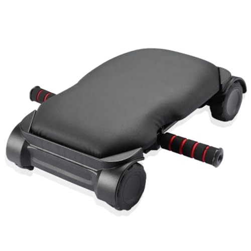 Automatic Rebound Abdominal Wheel with 4 Wheels Ab Roller Wheel Abdominal Trainer Plank Ab Roller Wheel for Core Workout(Black) - color: Black