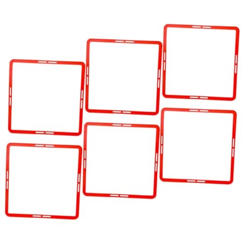 Multi-Function Agility Rings 6pcs Set Soccer Training Equipment Speed Agility Training Sports Supplies for Boys and Girls