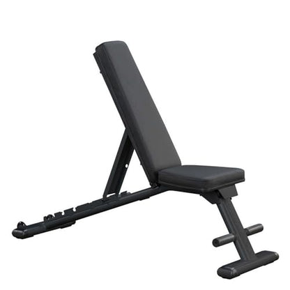 Body-Solid (GFID225B) Adjustable Weight Bench for Full Body Workout, 7-Position Easy Ladder Adjustment, No Assembly Required, with Incline, Decline & Flat Settings, Black