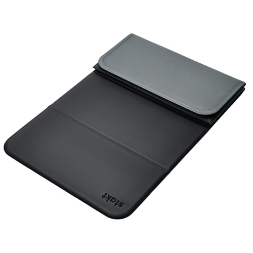 Stakt Foldable Yoga Mat Pro, 2 in 1 with Premium Textured Grip, Non Slip, Folding Exercise and Fitness Mat for Pilates, Strength Training, and High Impact Workouts - color: Black