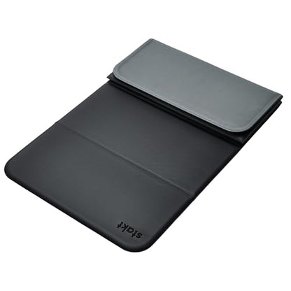 Stakt Foldable Yoga Mat Pro, 2 in 1 with Premium Textured Grip, Non Slip, Folding Exercise and Fitness Mat for Pilates, Strength Training, and High Impact Workouts - color: Black