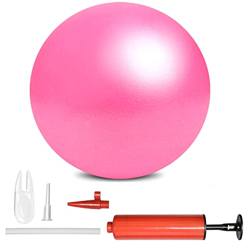 Mini Pilates Exercise Yoga Ball, 9 Inch Small Inflatable Exercise Yoga Ball,Core Training and Physical Therapy Equipment, with Pump