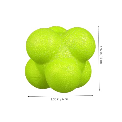Toddmomy 6pcs Hexagonal Reaction Balls Reaction Training Toys Smart Reflex Balls