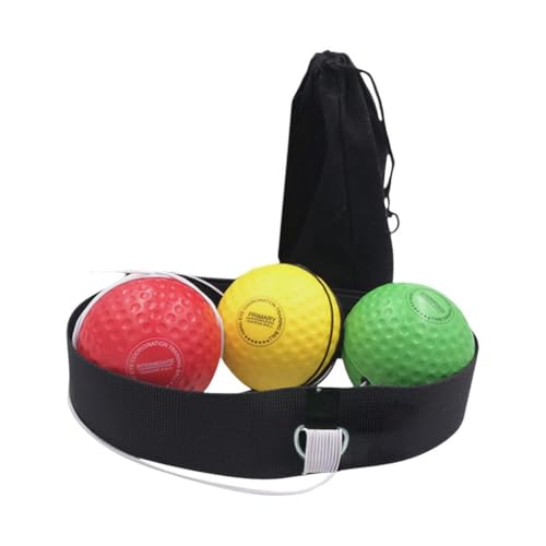 Boxing Reflex Ball Headband Reflex Ball on String with Headband Hand Eye Coordination Training Improve Reaction Speed Adjustable for Workout