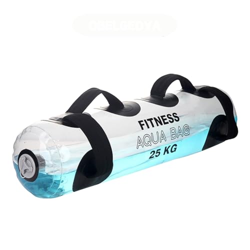 Aqua Dumbbell Bag Water Weights 30-55 lbs – Adjustable Water Weight Training Bag for Core Strength, Balance, Stability, Functional Fitness, Home Gym & Full Body Workout, Cross Training, HIIT