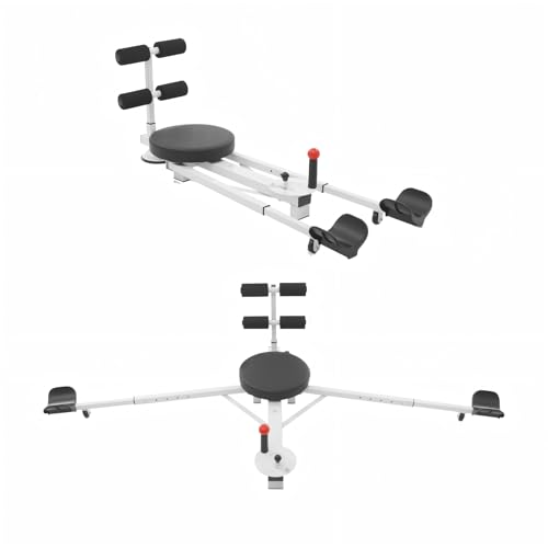 66in Leg Stretcher for Splits Training, Multi-Function Stretching Machine with Sit-Up Bar, Black Alloy Frame Foam Pads, Home Gym Flexibility Equipment