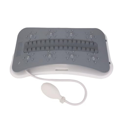 Back Stretcher for Lower Back Pain Relief, Adjustable Lumbar Traction Device, Arch Lumbar Cracker Board, Cracking Device, Stretching Cushion, Stretch (Grey)