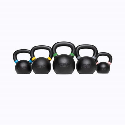 REP Fitness Kettlebell Set and Singles, 4kg to 24kg, 9lb to 53lb Weight Range, Cast Iron, Strength Exercise Training, Home Gym, Power Workout Equipment, Free Weights, Dumbbell Alternative - style: 18 kg
