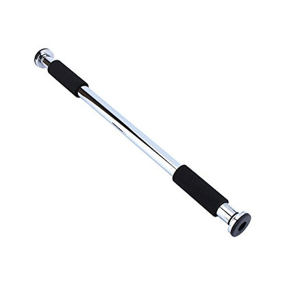 Door Pull Up No Screws Pull Up D Chin Multi Purpose Indoor Gym for Home Gym Exercise Electroplate Steel with Non Slip Foam Pads Rubber Stoppers
