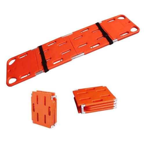 Foldable Lifeguard Spine Board - Lightweight & Portable Float Stretcher, Plastic Backboard, 350Lb Capaci, tial Water Equint for Lifeguards & Emerncy Response - color: Four Fold