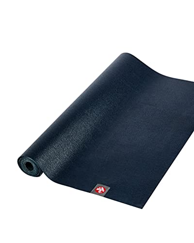 Manduka eKO SuperLite Yoga Mat 71" - 1.5mm | Natural Rubber | Foldable & Travel Friendly | Soft Textured Surface | Eco-friendly | 71 x 24 inches