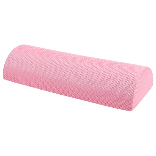 Half Circle Foam Roller for Yoga and Pilates Muscle Massage, 30x6.3cm Cherry Blossom Pink, Core Stability Balance Training Roller for Fitness and Back Relief at Home