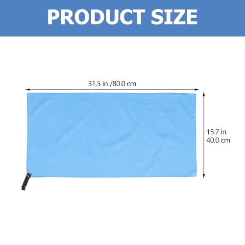 FOMIYES Quick-Dry Superfine Fiber Sports Towel 40x80cm Breathable Mesh Bag, Ultra Soft Sweat-Absorbing Travel and Outdoor Camping Towel for Gym, Hiking, Yoga