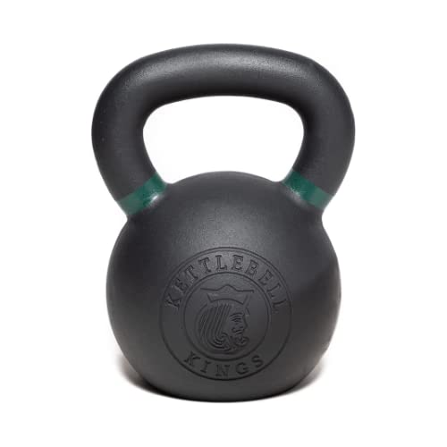 Kettlebell Kings Powder Coated Kettlebell Weights 5-90 LB | Workout Gym Equipment & Strength training sets for Women & Men | Durable Coating for Grip Strength, Rust Prevention- New