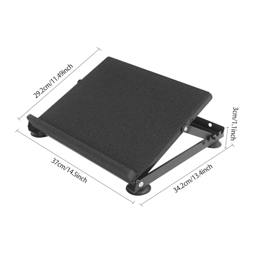 Adjustable Slant Board Calf Stretcher with 5 Angles & Non-Slip Surface, 440lbs Capacity Foldable Ankle Balance Boards for Fitness, Rehab, Athletes, Home Gym