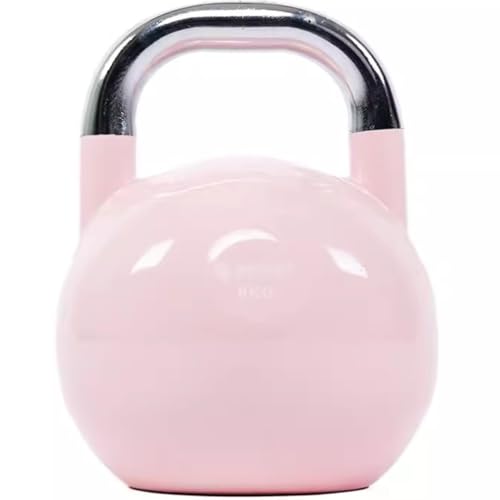 Kettlebell Weights Women's Shaping Competitive Kettle Bells, Gym Electroplated Steel Dumbbell, Strength Training Equipment, Swing/Lift(Pink-8kg) - color: Pink-8kg