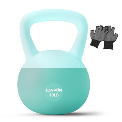 Soft Kettlebell - Cushioned Impact-Resistant Base and Anti-Slip - color: Green