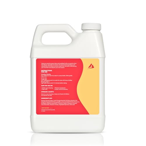 SwaytAway Fitness Mat Cleaner Concentrate – 32oz/Make 4 Gal - No-Slip No-Residue Citrus Essential Oil Formula – USA Made Aromatherapy Yoga Mat Spray for Home & Studio – Natural Cleaning Solution