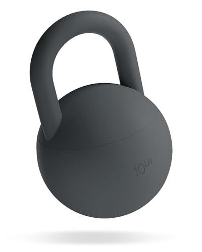 Bala Kettleball Soft Kettlebell for Women - Core & Strength Training - color: Charcoal, size: 10.0 Pounds