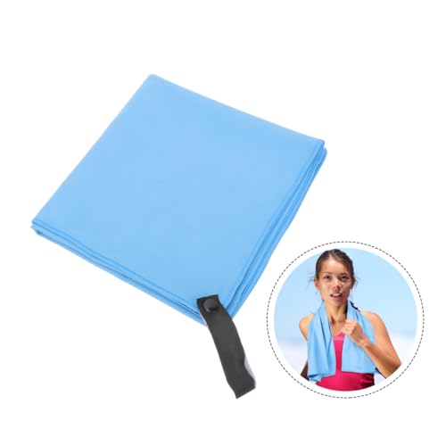 GARVALON Superfine Fiber Quick-Drying Sports Towel Sweat Absorbent Travel Towel Compact Mesh Bag 40x80cm for Camping Yoga and Outdoor Activities
