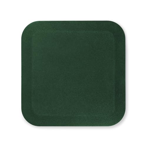 Playsafer Heavy Duty Commercial Rubber Playground Mat for Slides and Swings | 1.5" Thick | 36" X 36" Square Mat - size: 2 Pack