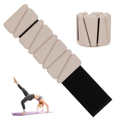Wrist Weights for Women, Adjustable Ankle Weights Silicone Bracelet Weights Arm Leg Weights for Women Men Ankle Weights for Yoga Running Swimming Pilates Gym Set of 2