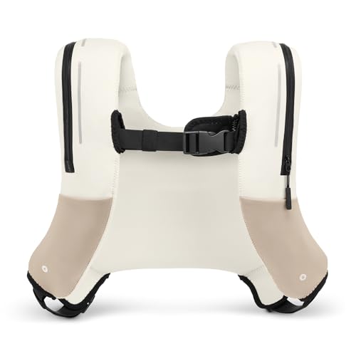ZULU Weighted Vest Machine Washable Fresh Layer™ for Women & Men for Walking, Running & Strength Training, Phone Pockets, Adjustable Reflective Straps | 12lbs, 16lbs, 20lbs - color: Limestone, style: 12lbs