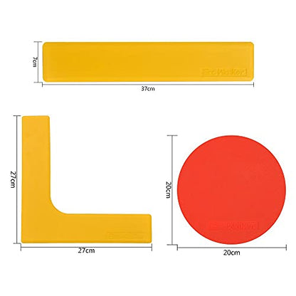 Court Line Marker Set Create Your Own Mini Pickleball Tennis Court (Yellow Court Marker)