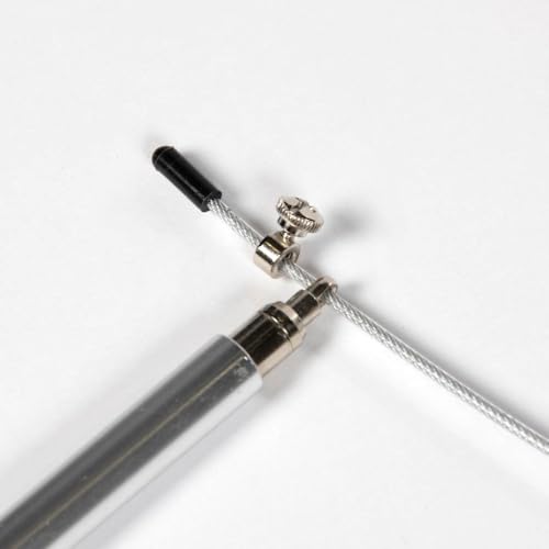 Titan Fitness Speed Jump Rope 10' Adjustable Length Cable Solid Aluminum Handles
