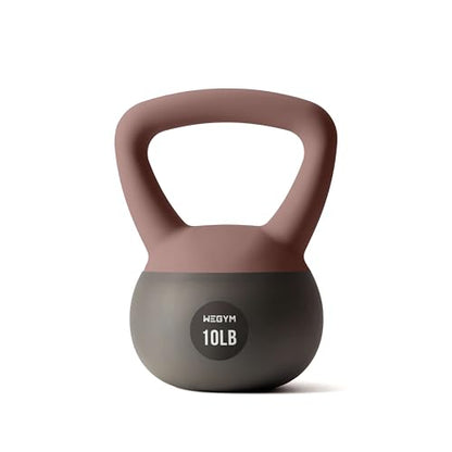WeGym Soft Kettlebells and Kettlebell Sets for Home Strength Training - color: Pink, style: 10LB