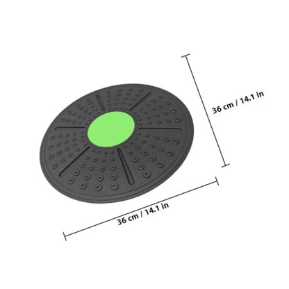 KALLORY Balance Board for Equilibrium Training and Yoga, Green Non-slip Balance Exercise Tool Stability Pedal for Indoor Fitness and Therapy