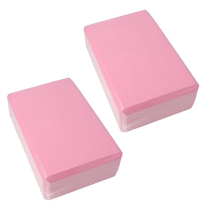 Yoga Blocks 2 Pack, High Density EVA Foam Block, Non-Slip Yoga Bricks, Gym Bricks, Fitness Exercise Blocks for Balance Training, Stretching, Pilates, Meditation, Support Deepen Poses
