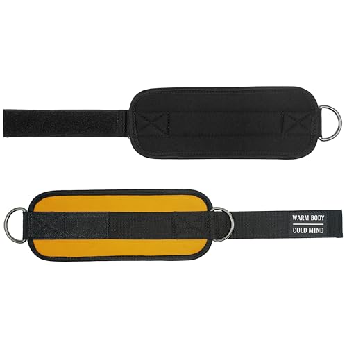 WARM BODY COLD MIND Adjustable Ankle Straps for Cable Machines Men and Women, for Gym, Weightlifting, Fitness, Workouts, Functional Trainers
