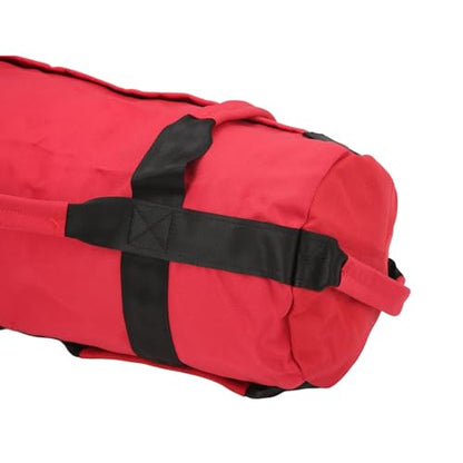 Multi-Purpose Fitness Sandbag with Filler Bags and 6 Handles, Oxford Fabric Training Weight Bag, for Indoor Gym - color: Red