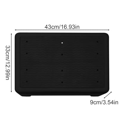 Foot Stool Safety Elderly Stepping Stool for Bed - color: Black