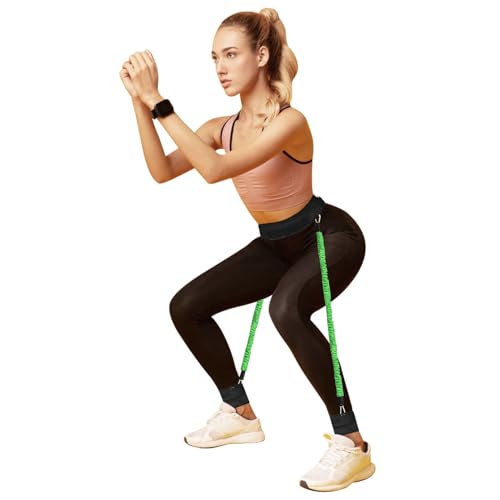 Vertical Jump Trainer, Leg Resistance Bands Set to Improve Strength Agility Focus Speed, Basketball Volleyball Baseball Tennis Football Exercise Equipment