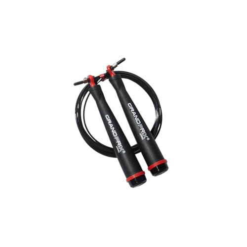 Jump Rope for Men and Women (Grand Prix Ultra Speed Series) – Adjustable Wire Rope for CrossFit, Boxing, and Fitness Training – Smooth, Fast, Tangle-Free Rotation (Made in Korea)