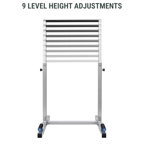 FEBTECH Dip Bar Station Set, 9 Level Adjustable Dip Machine, 1000 lbs Heavy Duty Dip Bar for Home Gym, Calisthenics Equipment for Home, Calisthenics Bar, Dips Bar, parallel bars, Full Body Pair Set