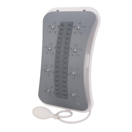 Back Stretcher for Lower Back Pain Relief, Adjustable Lumbar Traction Device, Arch Lumbar Cracker Board, Cracking Device, Stretching Cushion, Stretch (Grey)