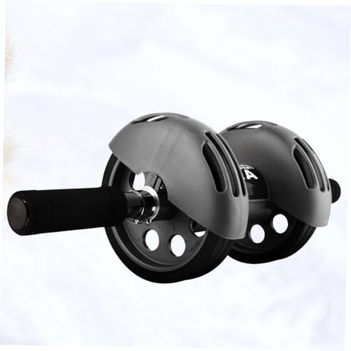 Automatic Rebound Wheel Ab Roller with Non-slip Handles and Wear-resistant Material Core Training Exercise Tool with Blue Kneeling Pad for Home Gym Fitness