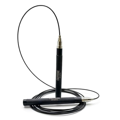 Speed Jump Rope, Adjustable Tangle-Free Skipping Rope with Lightweight Handles, Smooth 360° Swivel Bearings, 2 Steel Cables, Carrying Case Included