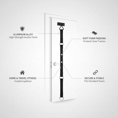 Door Anchor for Suspension Trainers, Aluminum Alloy with Foam Padding (1 PC)