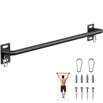 PAPABABE Wall Mounted Pull Up Bar, Chin Up Bar, Strength Training Pull-Up Bars Chin Up Bars for Home Gym - style: 36 inch